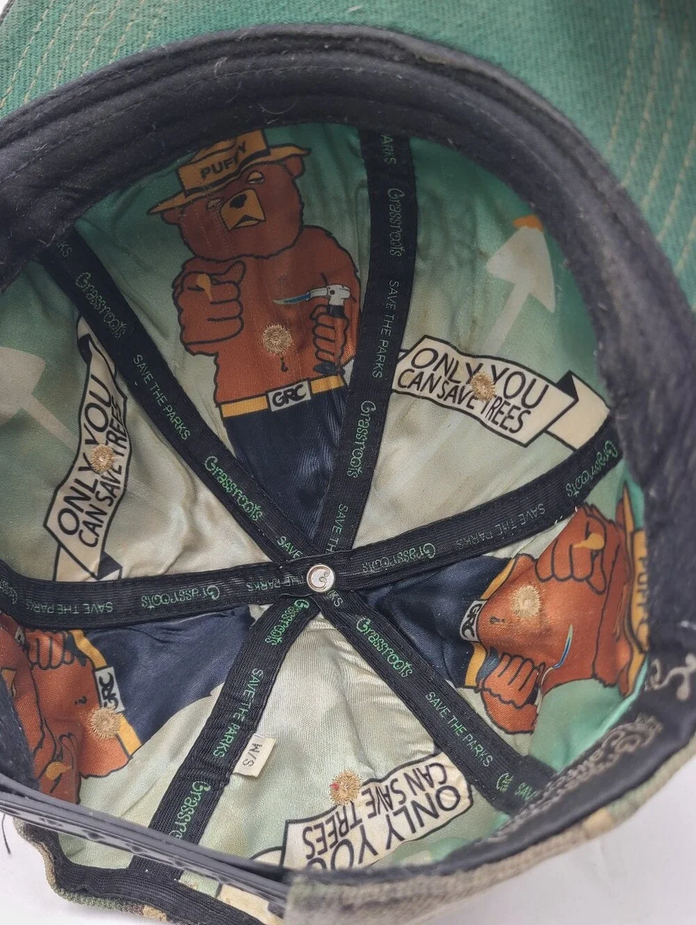 B55 Puffy Limited Edition Bear Baseball Cap Grassroots California Camo S/M